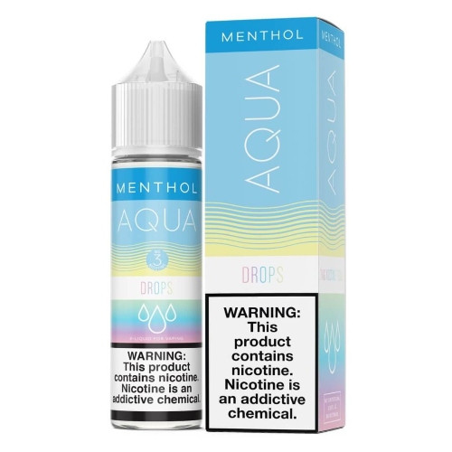 Aqua E-Liquid - Drops Menthol 60ml background