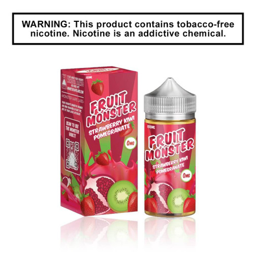 Strawberry Kiwi  Pomegranate  - Fruit Monster Synthetic Nicotine E Liquid background