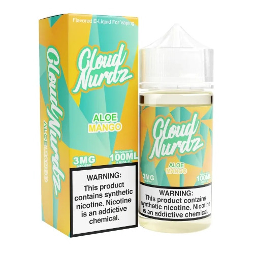 Cloud Nurdz E-Liquid - Aloe Mango 100ml background