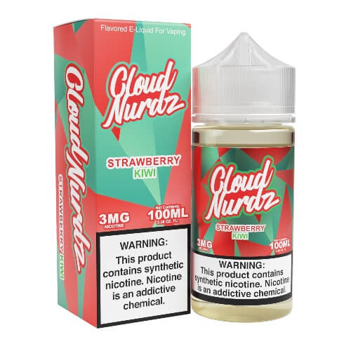 Cloud Nurdz E-Liquid - Strawberry Kiwi - 100ml background