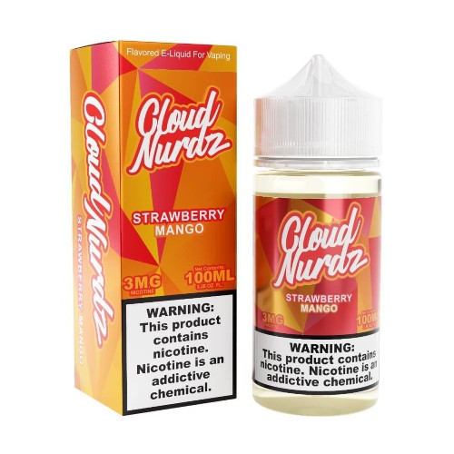 Cloud Nurdz E-Liquid - Strawberry Mango 100ml background