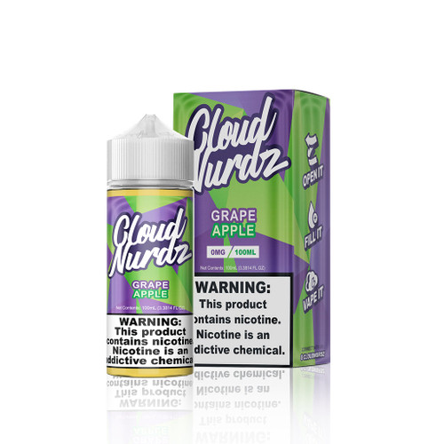 Cloud Nurdz E-Liquid - Grape Apple - 100ml background