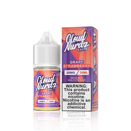 Cloud Nurdz Salts E-Liquid - Strawberry Grape - 30ml background