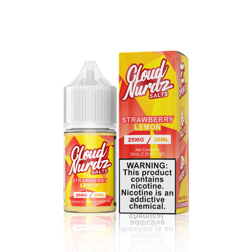 Cloud Nurdz Salts E-Liquid - Strawberry Lemon - 30ml background