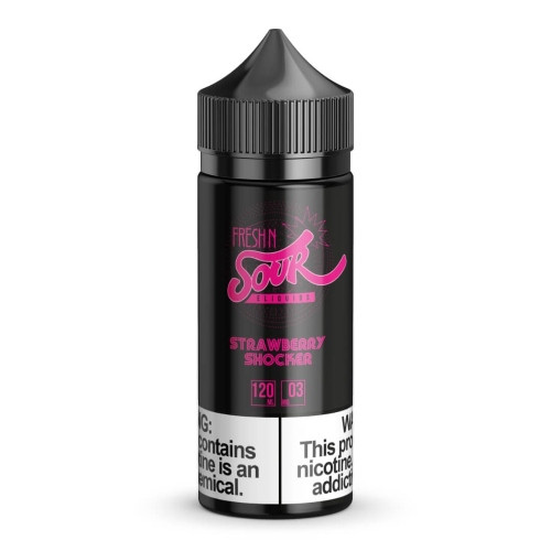 Fresh N Sour E-Liquid - Strawberry Shocker 120ml background