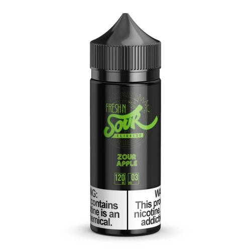 Fresh N Sour E-Liquid - Zour Apple 120ml background