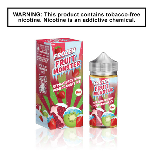 Frozen Fruit Monster Vape Juice - Strawberry Kiwi Pomegranate Ice background