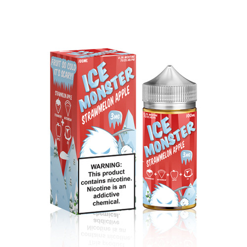 Ice Monster E-Liquid - Strawmelon Apple background