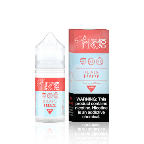 NKD 100 Salt E-Liquid - Strawberry Pom (Brain Freeze) background